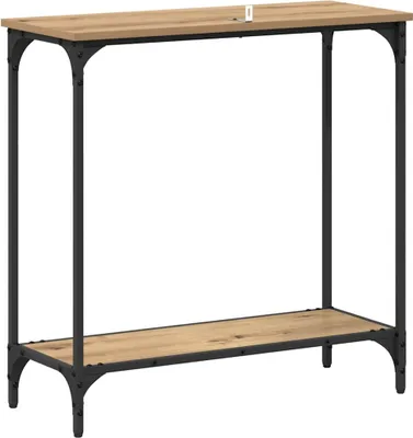 Obrázek produktu pro vidaXL Konzolový stolek Artisan dub 75 x 30,5 x 75 cm materiál na bázi dřeva