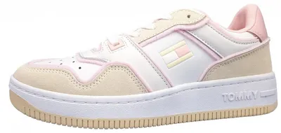 Immagine prodotto di Tommy Hilfiger Decon Basket, scarpe basse da donna, modello stringato, sneakers, colore bianco