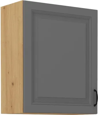 Image de Armoire de cuisine supérieure SOPHIA – largeur 60 cm, gris / chêne artisan