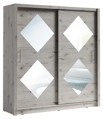 Image de raumhirsch ARMOIRE Wellington en chêne, dimensions : 205/215/61,6