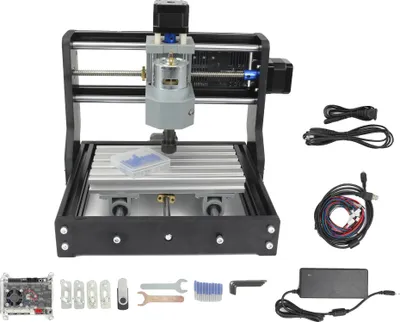 Obrázek produktu pro CNC frézka, řízení GRBL, kompaktní provedení, pouze stroj 1610 PRO, doplněno o 2,5W laser