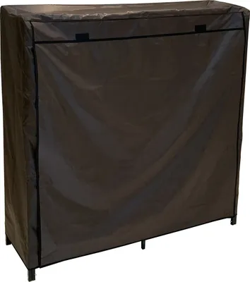 Produktbild von NYVI Kaminholzregal NYVILiving Ignio 119 x 34 x 103 cm aus Metall mit Wasserdichter Abdeckung – Wetterfest, Rostfrei, Hochbelastbar bis 150kg 0,42m³ - Brennholzregal Feuerholzregal für Innen & Außen