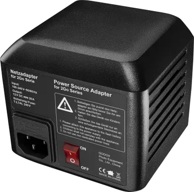 Produktbild von Walimex pro Netzadapter für 2Go Serie - 104 x 100 x 90 mm - 240 W - für Flash2Go 600 TTL, LED2Go 60 Daylight - Fotografie Studio