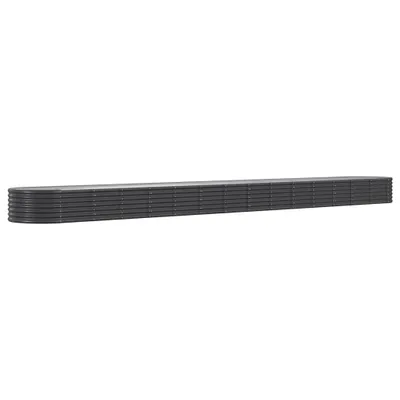 Obrázek produktu pro Vyvýšený záhon pozinkovaná ocel 620x80x36 cm antracitový