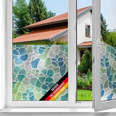 Sichtschutzfolie Lissabon blau 45 cm x 2 m selbstklebend