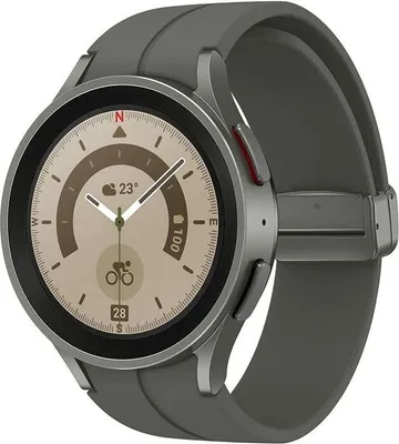 Obrázek produktu pro Samsung Galaxy Watch5 Pro 3,56 cm (1,4") OLED 45 mm Digitální 450 x 450 pixelů Dotykový displej 4G Šedá WLAN GPS