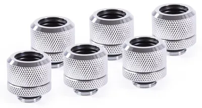 Produktbild von Alphacool 17554, Anpassungssatz, Messing, Chrom, 1/4", 22,2 mm, 2,2 cm