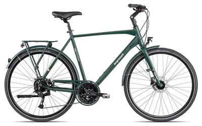 Produktbild von Bergrausch Hochkönig sportliches Herren-Trekkingbike 28 Zoll Grün 61 cm