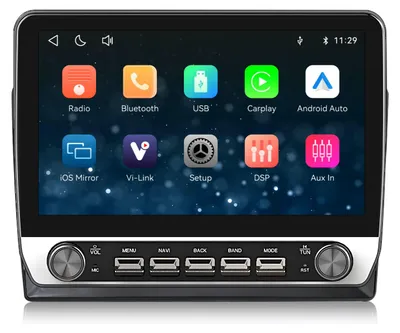 Imagen del producto de Radio para coche de 10,1 pulgadas compatible con Citroen C5 (2008-2017), con dos mandos giratorios, CarPlay y Android Auto inalámbricos, Bluetooth y sistema Linux