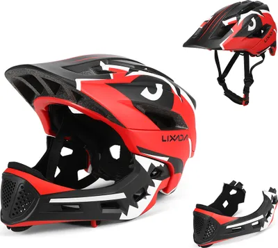 Produktbild von Lixada Kids Abnehmbarer Integralhelm Kindersport-Schutzhelm fuer Radfahren, Skateboarden, Rollschuhlaufen
