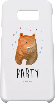 Produktbild von Mr. & Mrs. Panda Samsung Galaxy S8 plus Handyhülle  Bär Party - Weiß - Geschenk, Handy Case, Geburtstag, Gute Laune, Teddybär, Cover, Geburtstagsgeschenk, Hülle