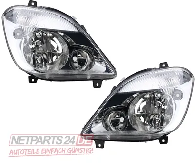 Zdjęcie produktu dla Johns, zestaw reflektorów halogenowych pasujący do Mercedes Sprinter 906 do H7 H7 L R od2006- 9068200161 A9068200161 9068200261 A9068200261