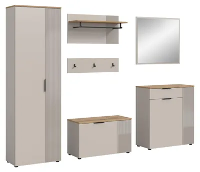 Produktbild von Slide Garderobenmöbel Set S3 Kaschmir Nachbildung.