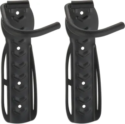 Produktbild von 8 x Fahrrad Wandhalter, Garage o. Keller, Radhaken, Zum Aufhängen an der Wand, Traglast max. 25 kg pro Haken, schwarz