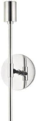 Produktbild von Casa Padrino Luxus Wandleuchte Silber 12,1 x 9,5 x H. 88,9 cm - Wohnzimmer Deko Lampe