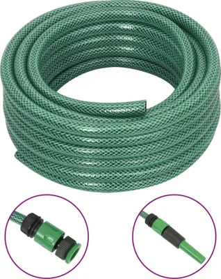 Produktbild von Gartenschlauch mit Kupplung-Set Grün 0,5" 20 m PVC