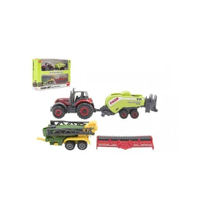 Produktbild von Set Ackerschlepper mit Zubehör 4tlg. Metall/Kunststoff-Artenmix