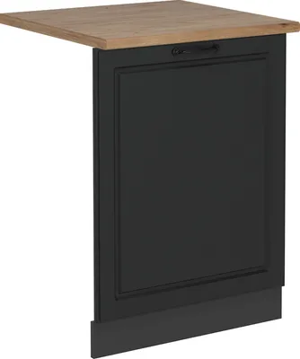 Image de Façade de lave-vaisselle Vicco R-Line Anthracite campagne 60cm , PT Chêne, Model 55152