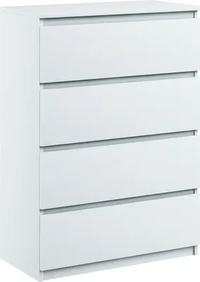 Produktbild von Kommode mit 4 Schubladen Sideboard Moderne weiss mat