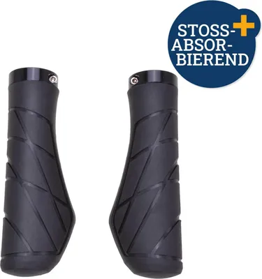 Produktbild von Set Fahrradgriffe Ergo-Grip Antirutsch 135mm Schwarz