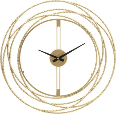 Productafbeelding van Mauro Ferretti wandklok, gouden strepen, goud, 50x4 cm