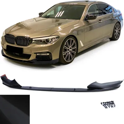 Produktbild von Lippe Frontspoiler Spoiler Schwarz Matt für BMW 5er G30 G31 2016- mit M-Paket