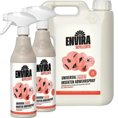 Produktbild von Envira Universal Effect Insekten Abwehrspray im Nachfüllpack 2L+2x500ml
