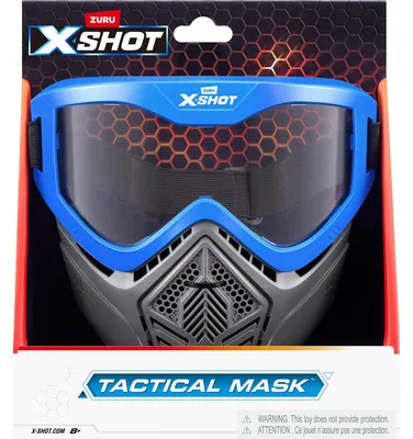 Image de Masque tactique X-Shot - respirant - taille réglable - accessoire de combat blaster pour une meilleure protection & un look chic
