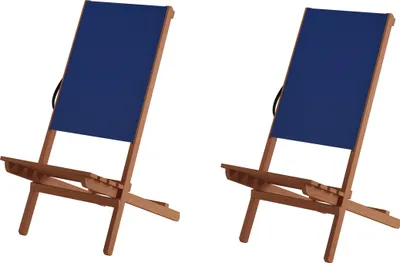 Produktbild von Blauer Strandstuhl Partystuhl Wikingerstuhl Schwedenstuhl Anglerstuhl wählbares Set XXL V-10-364Doppelpack