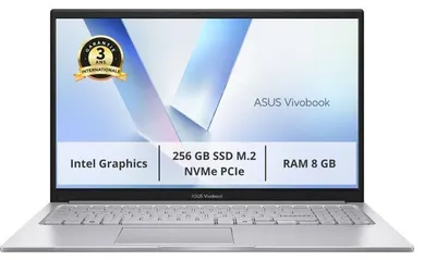 Immagine prodotto di Portatile ASUS VivoBook 15 X1504, schermo da 15.6 pollici Full HD, processore Intel Core i3-304, 8 GB di RAM, SSD da 256 GB, senza sistema operativo Windows