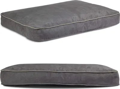 Obrázok produktu pre Pelech pre psa | Vankúš pre psa s pamäťovou penou | Umývateľné ležadlo pre psa | Semiš | Veľký XXL: 100 x 120 cm | Farba: svetlosivá