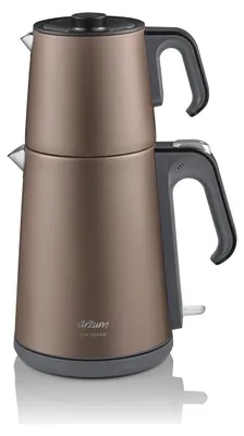 Produktbild von Arzum AR3080 Teebecher Teemaschine, Edelstahl, Wasserkocher 1,8l Braun