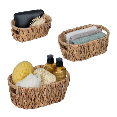 Produktbild von relaxdays Ovale Aufbewahrungskörbe 3er Set