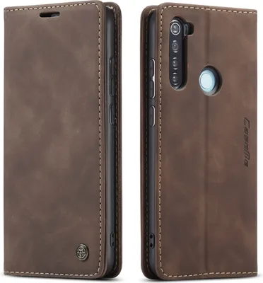 Produktbild von Redmi Note 8 Hülle, LaimTop Retro Kunstledertasche TPU Innere, Kartenfächer, Magnetverschluss, Klapphülle mit Standfunktion Schutzhülle für Xiaomi Redmi Note 8 Kaffee