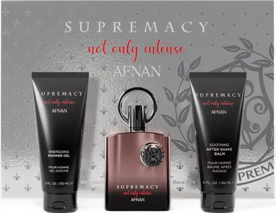 Zdjęcie produktu dla Afnan Supremacy Not Only Intense Extrait de Parfum 100 ml + ASB 150 ml + SG 150 ml M