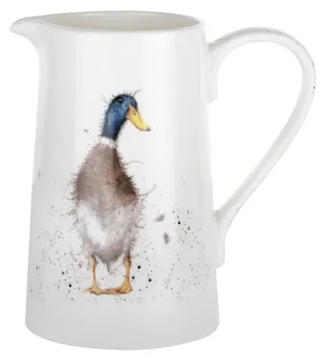 Milchkännchen aus Bone China, 0,45 l, Entenmotiv, rund