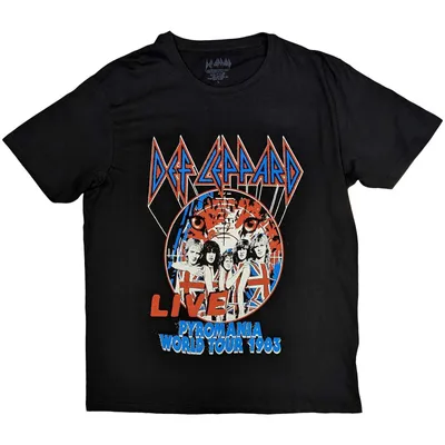 Obrázok produktu pre Def Leppard Pyro World Tour Black XL Tričko