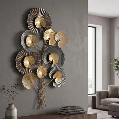 Zdjęcie produktu dla Panel dekoracyjny 3D z wielokolorowego metalu 63,5x4x109,5 cm