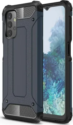Produktbild von Mobigear Outdoor  Samsung Galaxy A32 5G Hülle Hardcase Backcover Stoßfest - Marineblau