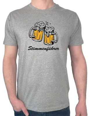 Produktbild von Huuraa Herren T-Shirt Stimmenführer Spielmannszug S Sport Grey Bio Baumwolle Fairtrade Herrenshirt Geschenkidee