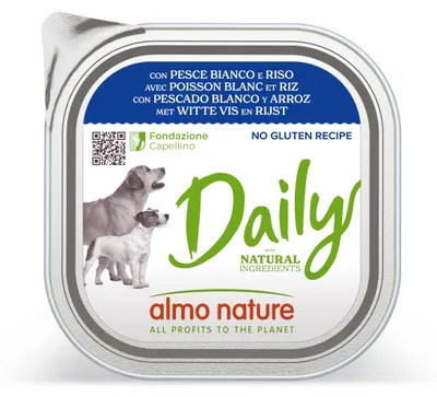 Image de Almo Nature bol Daily poisson blanc et riz 300gS
