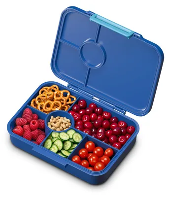 Produktbild von Schmatzfatz Lite Lunchbox für Kinder – Leichte Bento-Box mit 4–6 Fächern, aus BPA-freiem Tritan, auslaufsicher und spülmaschinenfest, für Schule, Kindergarten und Ausflüge