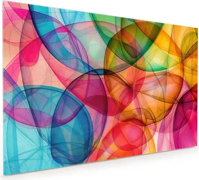 Produktbild von Küchenrückwand Spritzschutz Glas mit Motiv Farbenpracht 40 x 40 cm