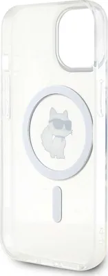 Immagine prodotto di Karl Lagerfeld Klhmp15Shfccnot Custodia rigida trasparente per Iphone 15 / 14 / 13 6.1 Iml Choupette Magsafe