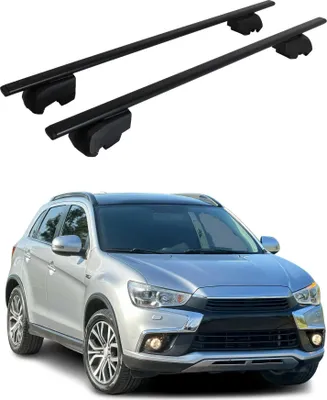 Immagine prodotto di Dachträger Grundtäger für Mitsubishi ASX 2010-2023 75kg Metall Schwarz 2 tlg