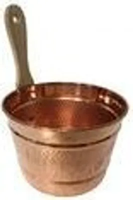 CopperGarden Schaumlöffel Aus Kupfer - Edle Siebkelle Mit Holzgriff 28cm