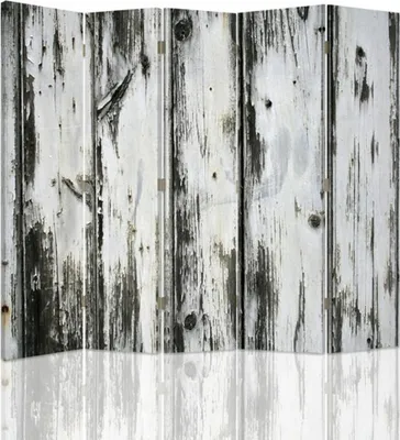 Produktbild von Paravent - Raumteiler Rustic Wood - Dekorativer Raumtrenner cm. 180x170 (5 x)