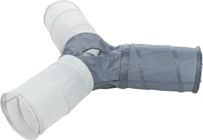 Produktbild von TRIXIE Spieltunnel - dunkelgrau/hellgrau - 3 × ø 22 × 50 cm
