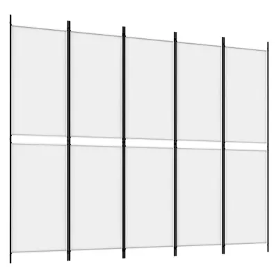 Zdjęcie produktu dla Parawan 4-Panelowy, Biały, 250X200 Cm, Tkanina Lumarko!