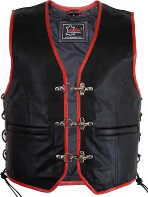 Produktbild von Lederkutte Bikerweste Kutte Rockerweste Motorrad chopper Biker Rocker Clubweste(XL)